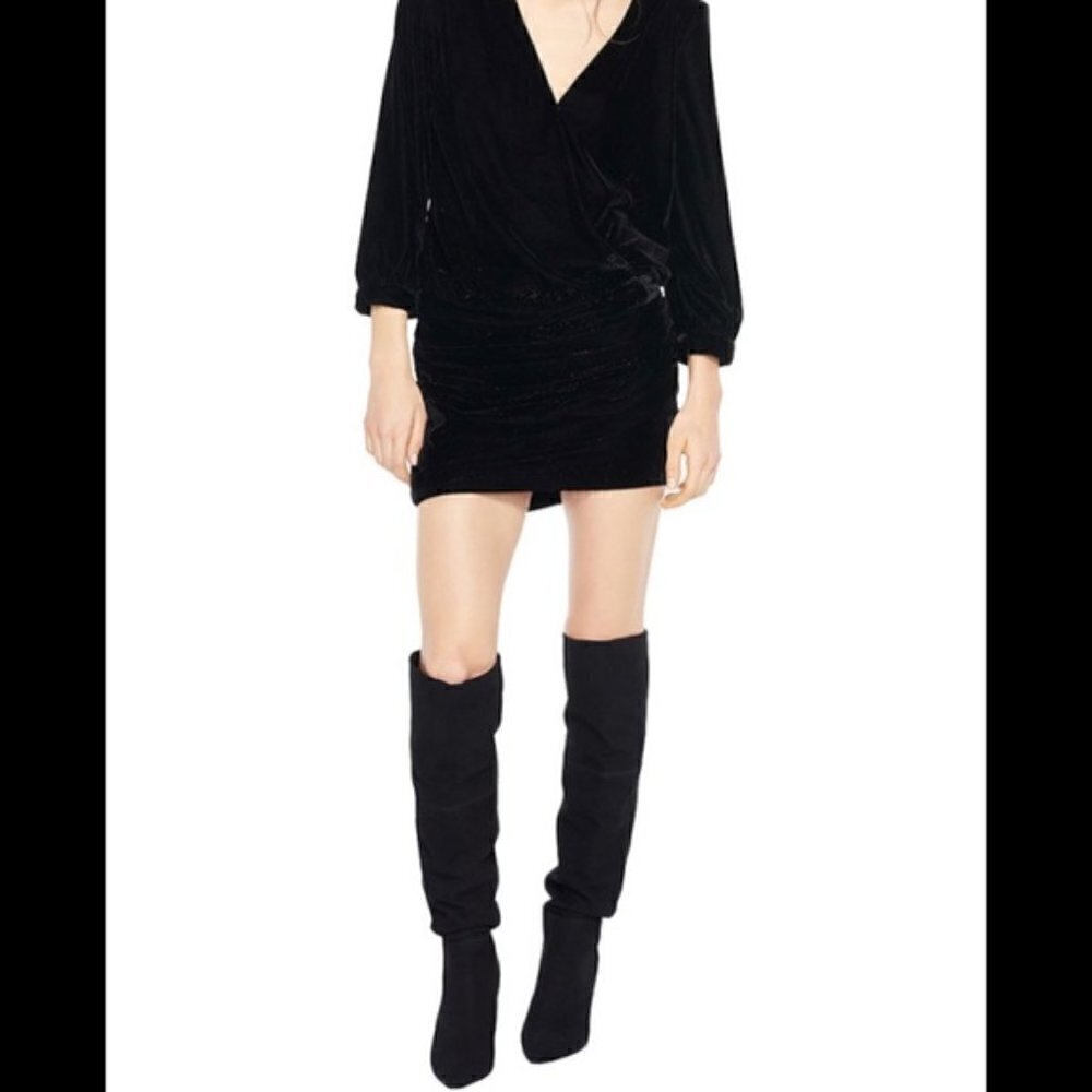ba&sh Opace lady velvet glitter dress, size S